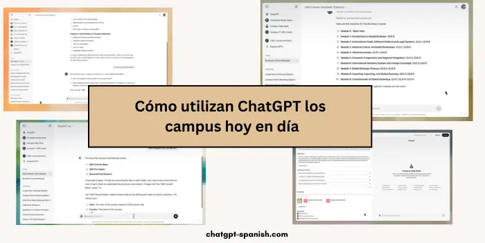 Cómo utilizan ChatGPT los campus hoy en día