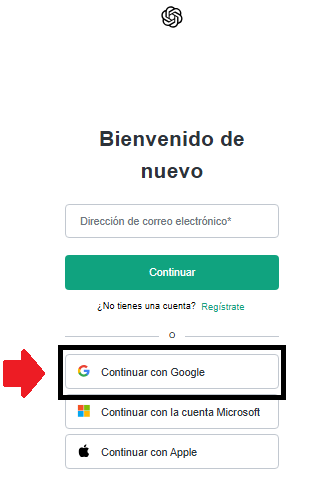 Iniciar sesión con Google